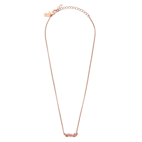 KATE SPADE • Yours Truly Rhinestone Car Necklace - Picture 3 of 3